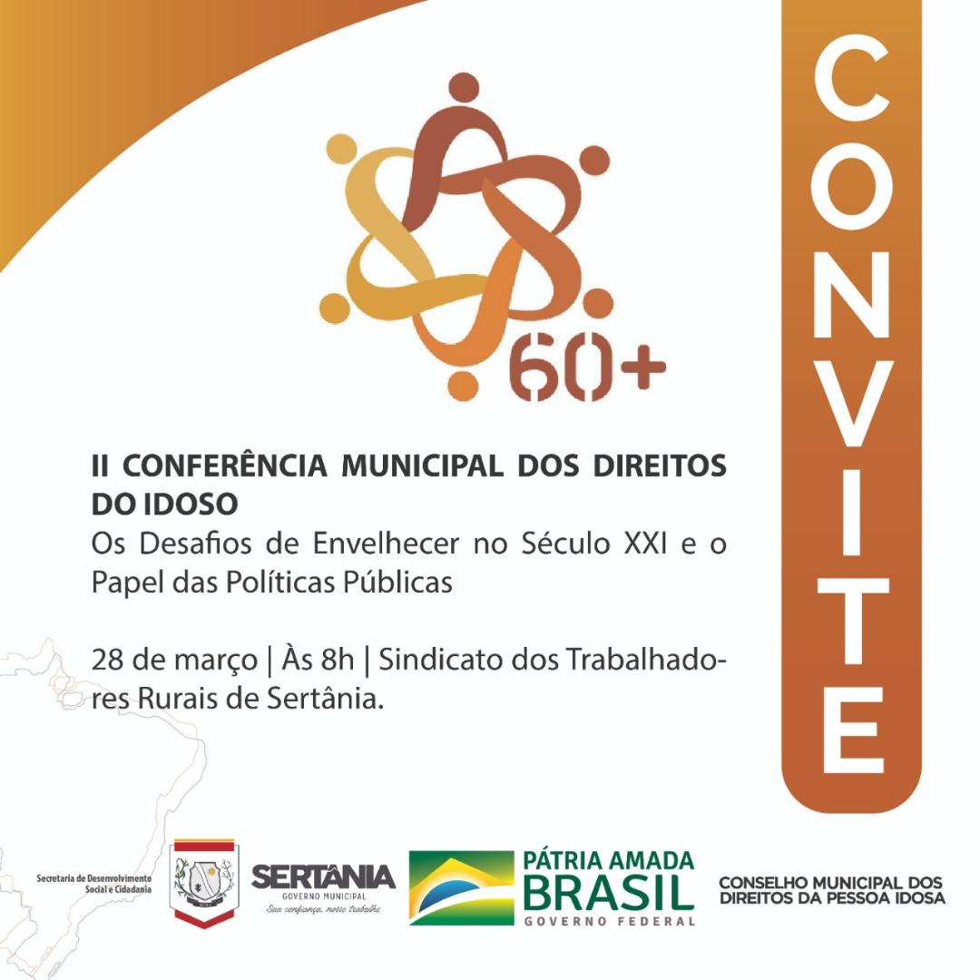 Leia mais sobre o artigo Conferência Municipal do Idoso de Sertânia será na próxima quinta-feira (28)