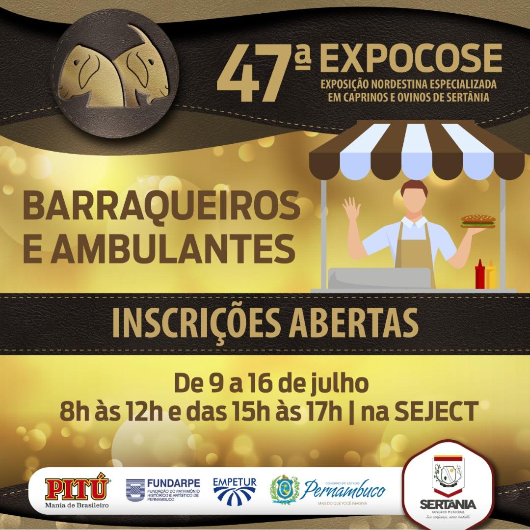 Leia mais sobre o artigo Expocose 2019 abre inscrições para ambulantes e barraqueiros nesta terça-feira (9)