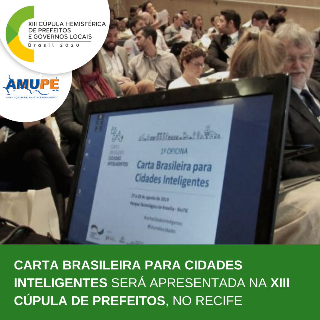 Leia mais sobre o artigo Carta Brasileira para Cidades Inteligentes será apresentada em congresso internacional de Prefeitos