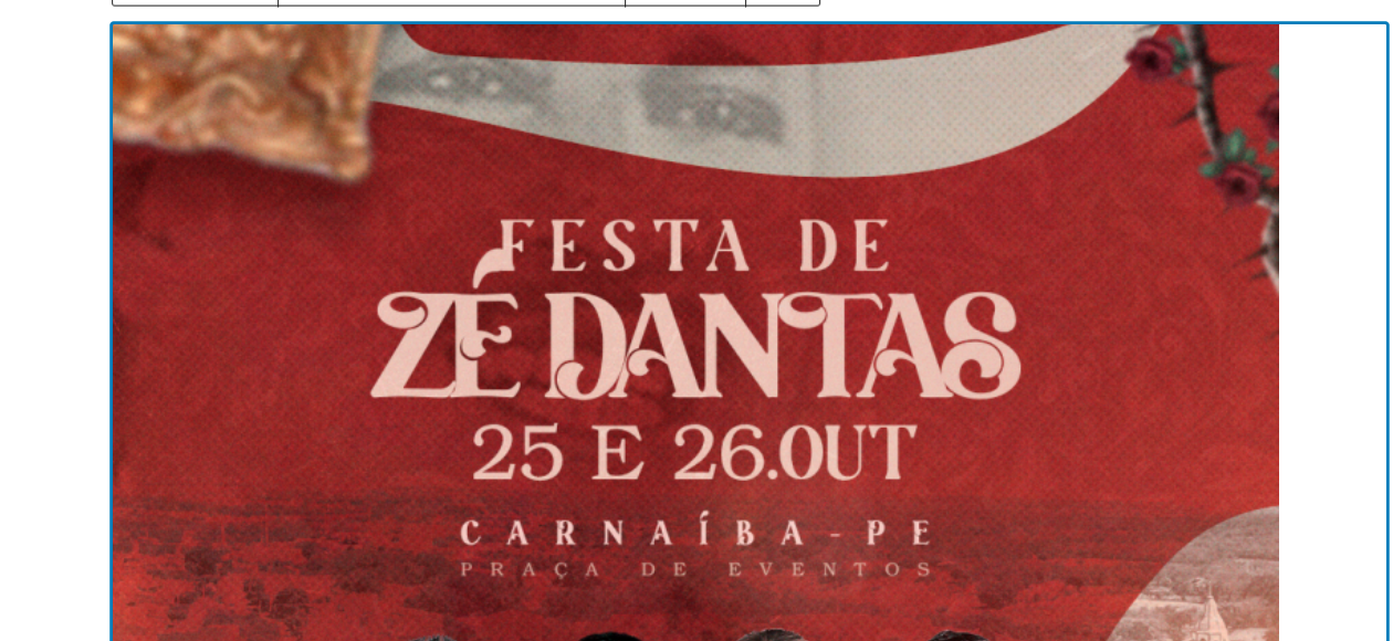 Leia mais sobre o artigo Carnaíba: Prefeitura divulga programação da 29ª Festa de Zé Dantas